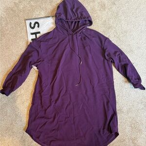 SHEIN Purple Hoodie Dress